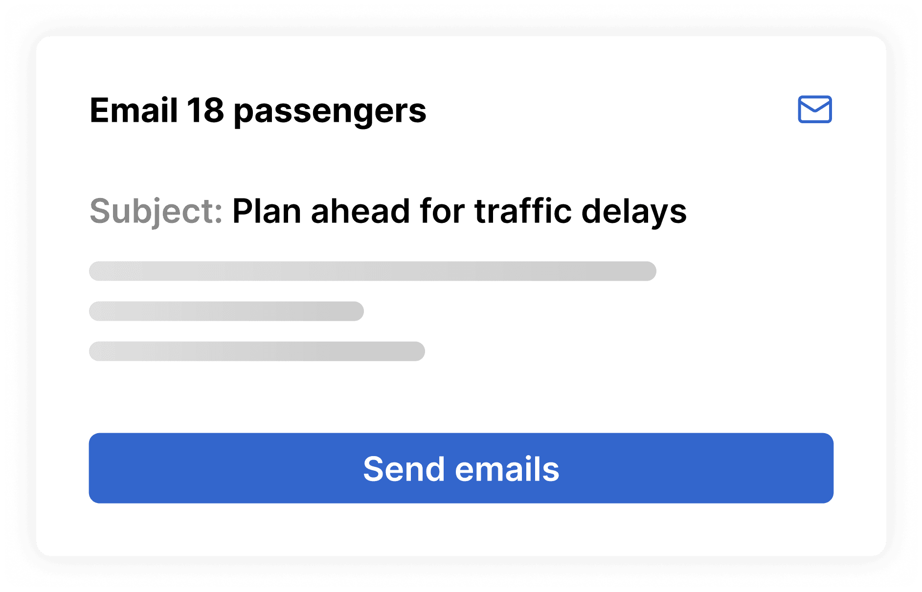 Email Passengers
