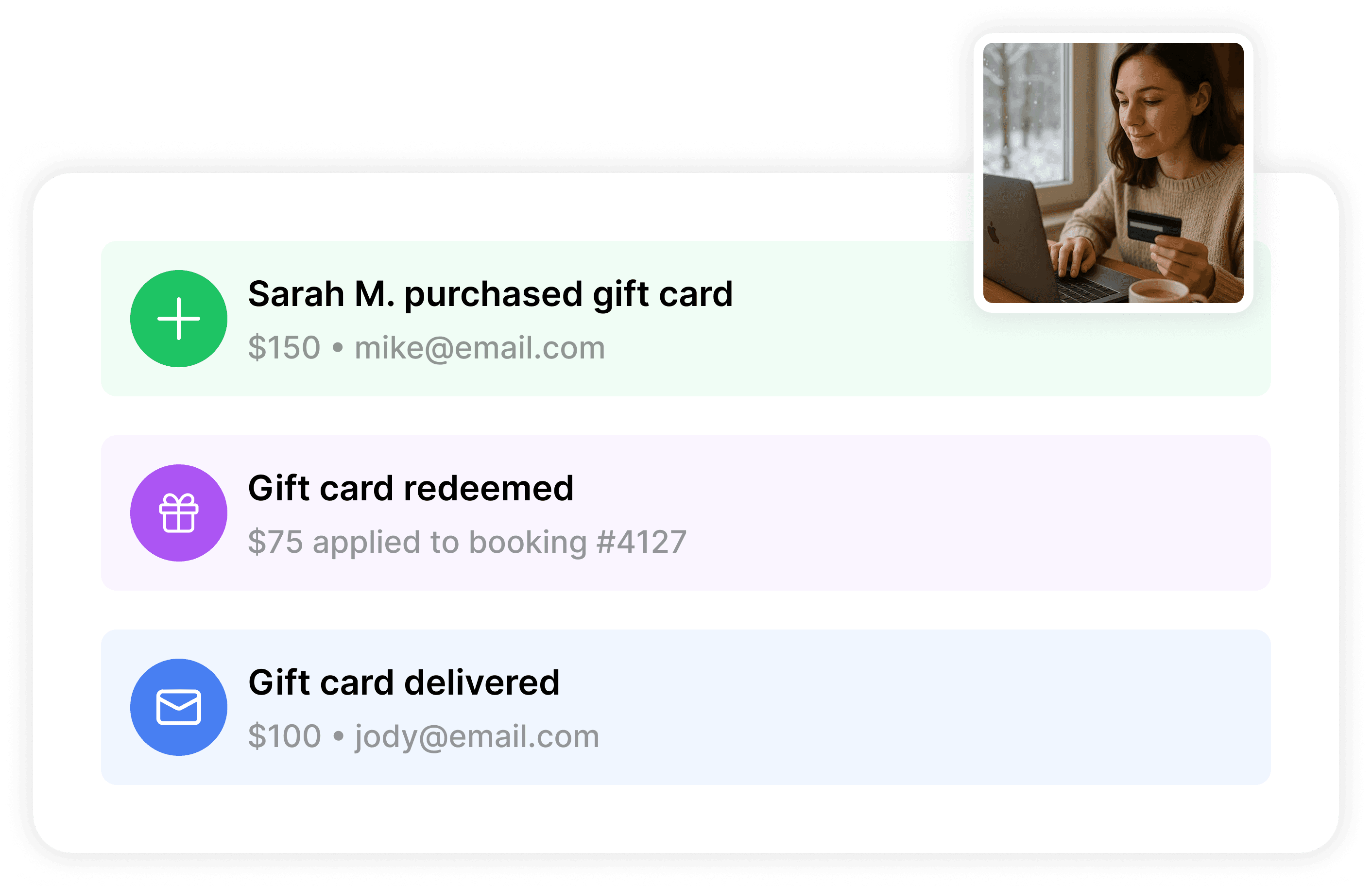 Gift Card Activity
